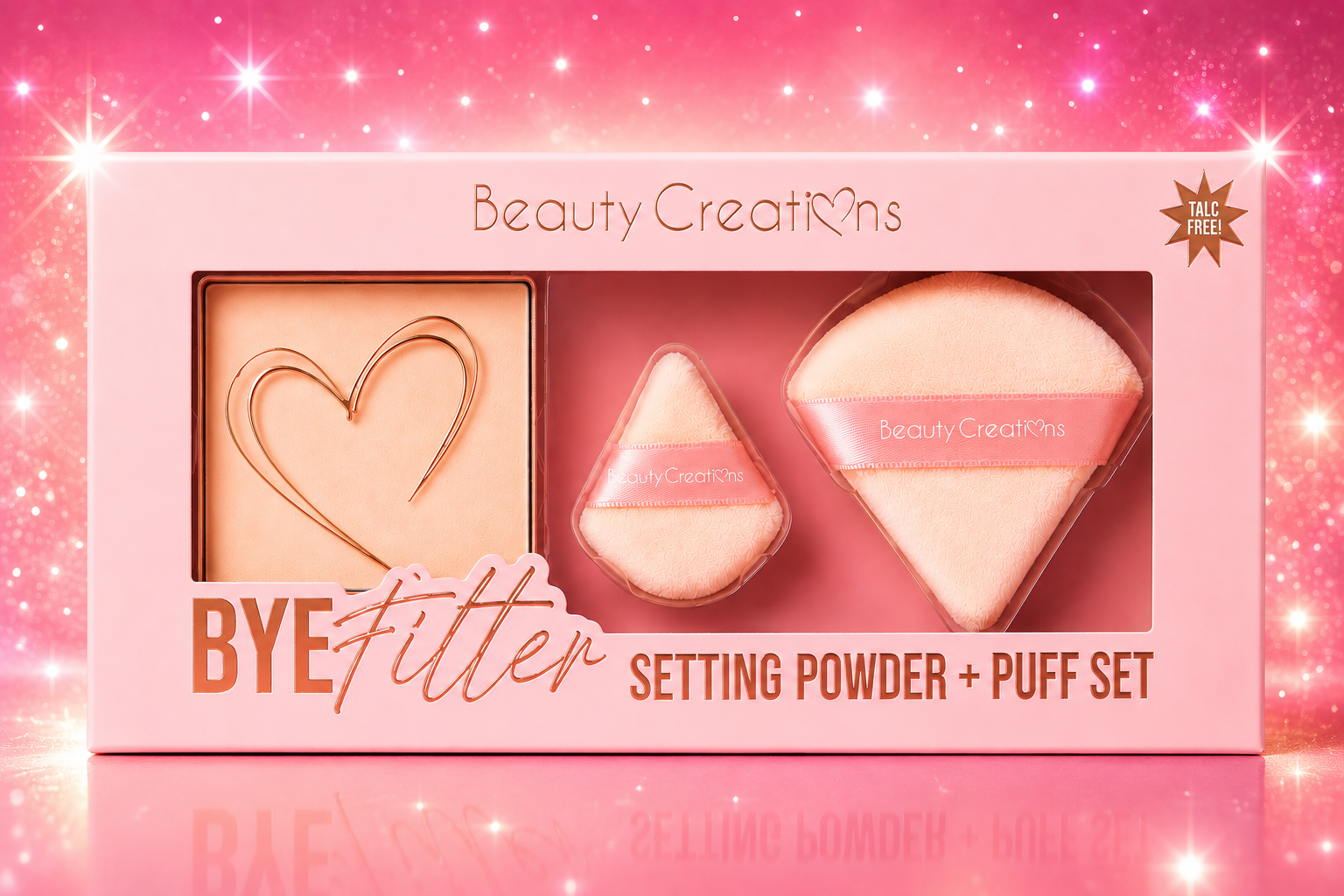 Beauty Creations Bye Filter Setting Powder + Puff Set