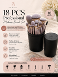 Set de 18 Brochas de Maquillaje Profesionales BS-MALL