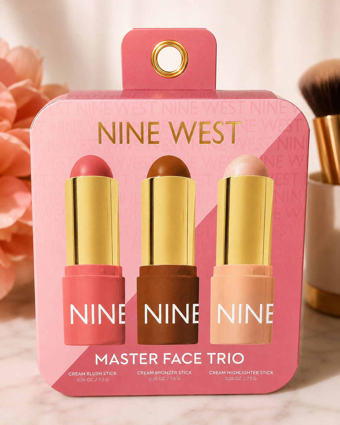 Nine West Master Face Trio – Set de maquillaje en crema 3 en 1